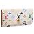 LOUIS VUITTON Monogram Multicolor Multicles 4 Key Case White M93731 Auth 198335 Blanco