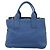 Borsa a mano Miu Miu Vittero Dino Leather 2way Blue Gold Auth 201907V D'oro - vista 2