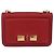 Borsa a tracolla con catena Salvatore Ferragamo in pelle rossa tono oro Auth 200367A Rosso - vista 13
