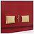 Borsa a tracolla con catena Salvatore Ferragamo in pelle rossa tono oro Auth 200367A Rosso - vista 18