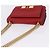 Borsa a tracolla con catena Salvatore Ferragamo in pelle rossa tono oro Auth 200367A Rosso - vista 6