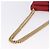 Borsa a tracolla con catena Salvatore Ferragamo in pelle rossa tono oro Auth 200367A Rosso - vista 7