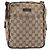 Borsa a Tracolla GUCCI GG Canvas Beige Silver 122759 Auth hk4061 Argento - vista 13