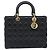 Borsa Christian Dior Lady Dior Canage in pelle d'agnello 2way Nero Oro Auth 199180M D'oro - vista 13