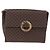 Céline Borsa a tracolla circolare CELINE Macadam Canvas PVC Pelle Marrone Oro Auth 200078A D'oro - vista 13