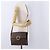 Céline Borsa a tracolla circolare CELINE Macadam Canvas PVC Pelle Marrone Oro Auth 200078A D'oro - vista 24