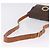 Céline Borsa a tracolla circolare CELINE Macadam Canvas PVC Pelle Marrone Oro Auth 200078A D'oro - vista 7