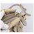 PRADA Geraffte Handtasche Nylon 2way Beige Gold Auth 201930 Golden - Ansicht 10