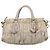 PRADA Geraffte Handtasche Nylon 2way Beige Gold Auth 201930 Golden - Ansicht 13