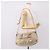 PRADA Geraffte Handtasche Nylon 2way Beige Gold Auth 201930 Golden - Ansicht 27