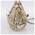 PRADA Geraffte Handtasche Nylon 2way Beige Gold Auth 201930 Golden - Ansicht 3
