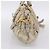 PRADA Geraffte Handtasche Nylon 2way Beige Gold Auth 201930 Golden - Ansicht 4