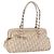 Borsa a tracolla Christian Dior Romantic Chain in PVC e pelle Beige Argento Auth 202221A