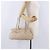 Borsa a tracolla Christian Dior Romantic Chain in PVC e pelle Beige Argento Auth 202221A - vista 24