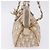 Borsa a tracolla Christian Dior Romantic Chain in PVC e pelle Beige Argento Auth 202221A - vista 3