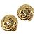Orecchini CHANEL metallo Gold Tone CC Auth 201015V