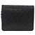 Borsa a tracolla CHANEL Matelasse Push Lock in pelle d'agnello nera e oro CC Auth am12544M Nero D'oro - vista 2