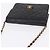 Borsa a tracolla CHANEL Matelasse Push Lock in pelle d'agnello nera e oro CC Auth am12544M Nero D'oro - vista 6