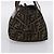 Borsa a mano FENDI Zucca Canvas Nero Marrone Auth 201964 - vista 4