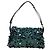 Borsa a tracolla PRADA di paillettes Verde Argento Auth 199336SM - vista 2