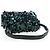 Borsa a tracolla PRADA di paillettes Verde Argento Auth 199336SM - vista 7