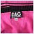 Twinset in maglia rosa e nero D&G Dolce & Gabbana – 00s - vista 8