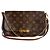 Louis Vuitton Borsa a pochette Favorite MM Canvas With Chain Bag Monogram Marrone
