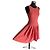 Alexander McQueen Strickkleid Godet Korallenrot