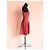 Alexander McQueen Strickkleid Godet Korallenrot - Ansicht 3