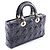 Borsa Christian Dior Dior Lady D-Joy Medium Cannage Nero - vista 2