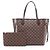 Louis Vuitton Neverfull MM Tote Bag Braun Fuschia