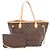 Louis Vuitton Neverfull MM Monogram Tote Bag Braun