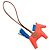 Hermès Charm Hermes Rodeo PM in blu e marrone Rosso - vista 2