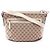 Bolso de mano Gucci en lona GG y cuero Blanco Beige