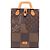 Borsa Mini Tote LV Squared Louis Vuitton x NIGO Marrone Damier ebene