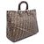 Borsa Tote Fendi Zucca Marrone e Nera Pelle e Tela Nero - vista 2