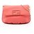 Bolso de hombro Fendi de piel rosa