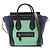 Céline Sac à main Celine Luggage Nano Shopper Noir Bleu Vert