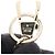 Portachiavi Gucci x Yuko Higuchi GG Supreme Boris Marrone Multicolore Beige - vista 3