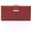 Cartera larga bi-fold Gucci de piel roja