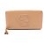 Cartera larga redonda Gucci Soho Interlocking G Castaño
