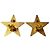 Orecchini Chanel Coco Mark Star Nero D'oro - vista 3