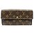 Louis Vuitton Portefeuille Sarah Long Wallet Marrone