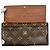 Louis Vuitton Portefeuille Sarah Long Wallet Marrone - vista 3