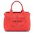 Borsa Tote Prada Canapa Rosso