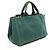 Prada CANAPA 2-Way Tote Bag aus grünem Canvas - Ansicht 2