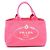 Borsa Tote Prada Canapa Rosa