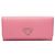 Saffiano Cartera larga Prada plegable en rosa