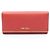 Saffiano Cartera larga Prada plegable Roja