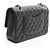 Borsa a tracolla Chanel Matelassé Double Flap Nero - vista 2